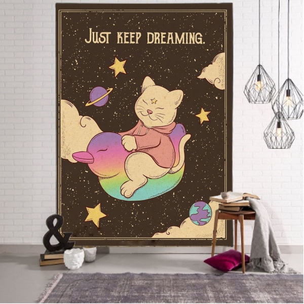Kawaii Serier Söt Väggbonad Tapestry Dekorativ Konst Filt Gardiner Hängande i Hemmet Sovrum Vardagsrum Dekor 8 150X150CM