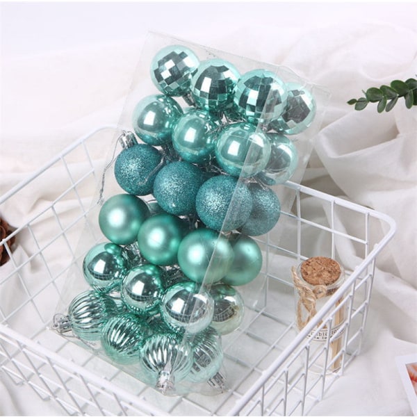 Christmas Ball Set 4cm Juldekorationer Julgransdekoration Ball Specialformade bollar 4cm36 pack ice blue