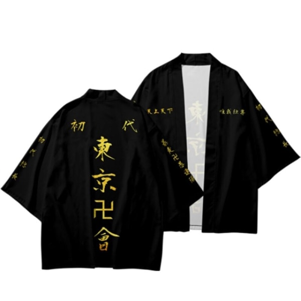 Tokyo Avengers Cosplay T-shirt Cloak of Draken Manji Gang for Summer Haori Kimono Tee Herr Kortärmad 3 5XL