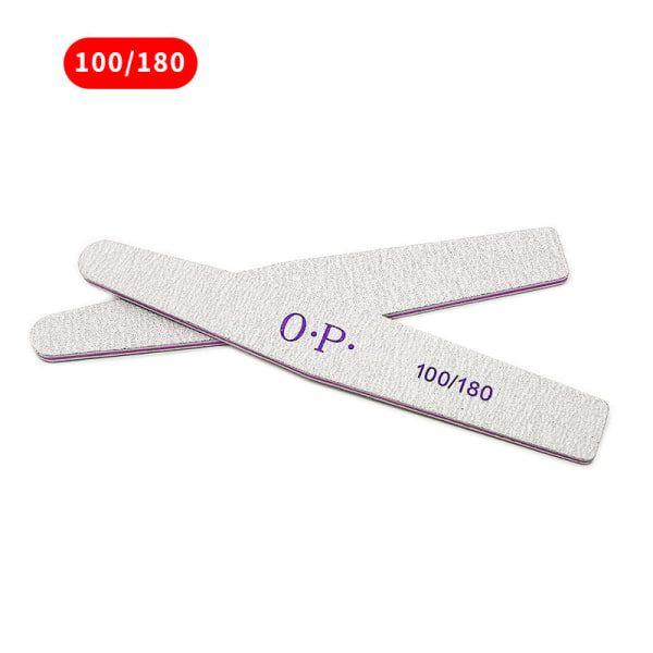 Högkvalitativ Romb Gummiark Nagel Fil Sandpapper Förtjockad Manikyr Implement Tvättbar 100/180