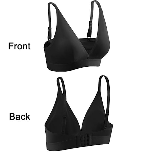 FINETOO Djup V Sexig Kvinnor Sömlös BH Underkläder Push Up Bralette Rygglös Behå S-XL Sporttopp BH Kvinnlig Vadderad Underkläder Apricot M