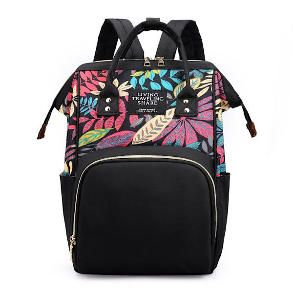 Muoti Urheilu Ulkoilu Swagger Laukku Polyamidit ja Nylon Reppu Black