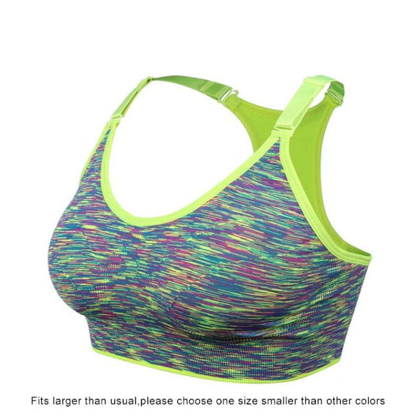 Joogaliivit Naiset Langattomat Säädettävät Fitness Toppi Urheiluliivit Purple XL