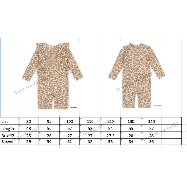 KS Baby Flickor Baddräkt Kläder 18M-9T Blomma Barn Märke Kawaii BC Mr TAO Kläder Barn Badkläder Syster Bror Matchande 10 110cm 4Y