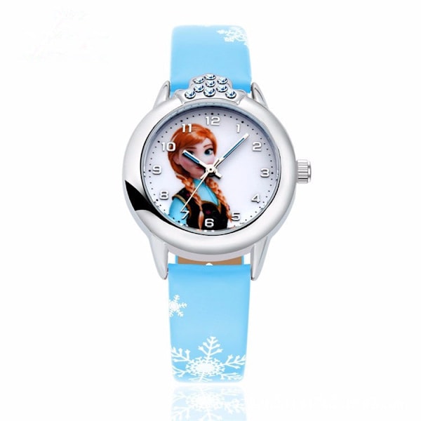 Tecknad Liten Prinsessa Barnklocka Barn Quartz Klocka Animation och Tecknad Grund- och Gymnasieskola Pojkar och Flickor Klocka Rose Red