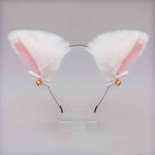 Sødt Smukt Kvinder Piger Katteøre Hårbøjle Halskæde Anime Fest Cosplay Kostume Klokke Plys Hovedbeklædning Hårbøjle Hårtilbehør Headband style2