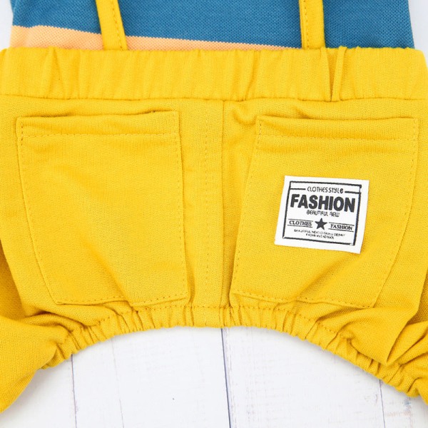Stribede overalls kæledyrstøj stripe-Orange L