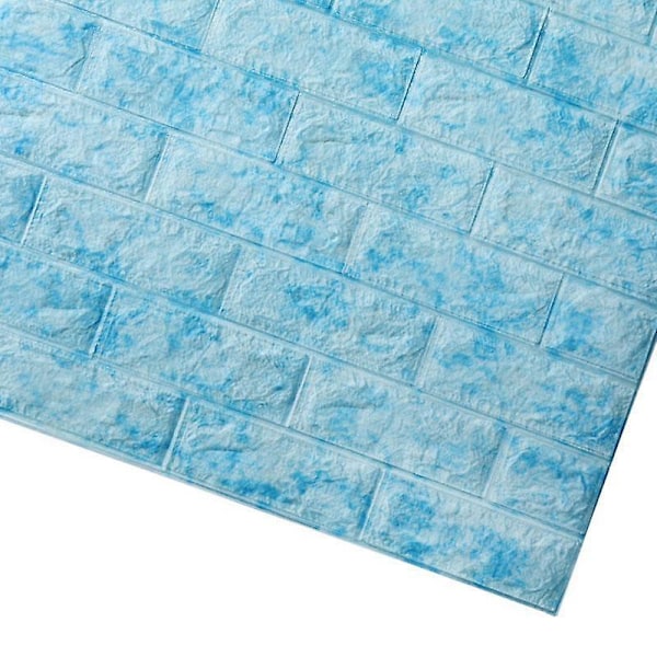 Vedenpitävä, 3D tiilikuvioinen tapetti LxK 70 x 7cm / D03-Marmori-Sininen LxH 70 x 7cm / D03-Marble-Blue