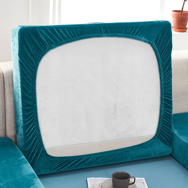Samettinen sohvan istuinpäällinen, tyynynpäällinen, paksu Jacquard-kuvioitu, pehmeä joustava sohvanpäällinen, huonekalusuoja color2 cushion cover 1pc