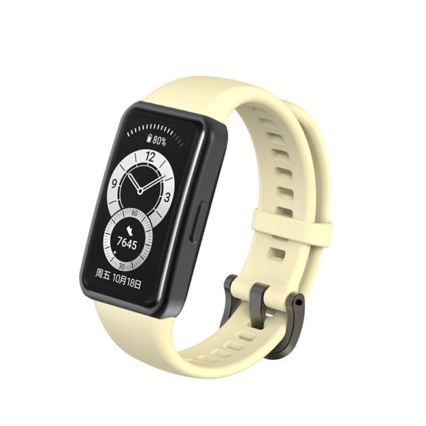 Laforuta Honor Band 6 Reim Silikon Klokkereim For Huawei Honor Band 6 Kvinner Menn Armbånd Fitness Loop Smartklokke Armreim Black for Honor band 6