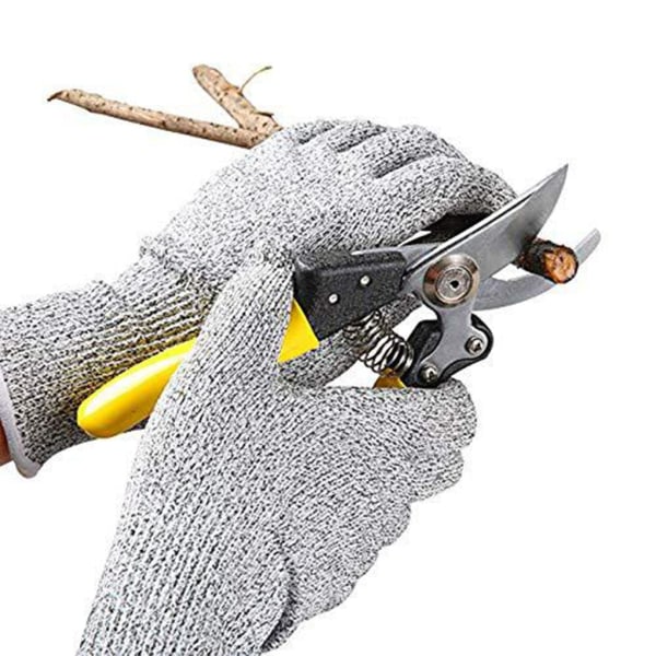 1 par HPPE Køkkenhavearbejde Håndbeskyttende Handsker Slagter Kød Hakning Arbejdshandsker Votter Dame Herre handsker Dropshippin grey XL 2 Pair