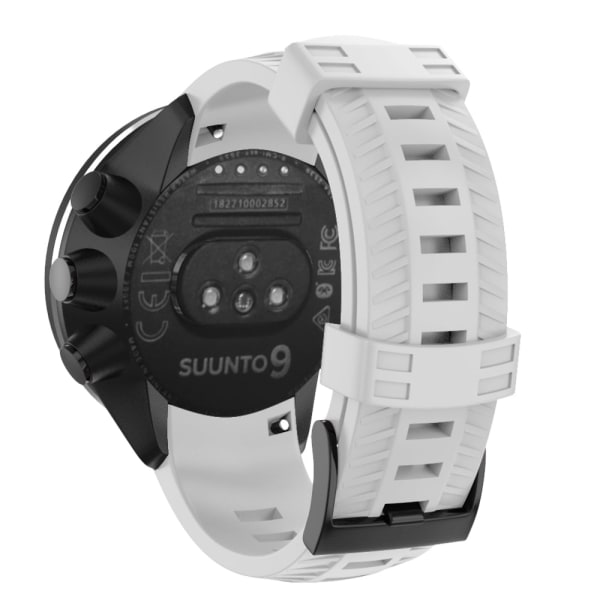 Mjukt silikon watch för SUUNTO 9 Baro 24 mm band Outdoor Sport Silikon Smartwatch-bälte för SUUNTO 9 klockor Tillbehör White Suunto 9