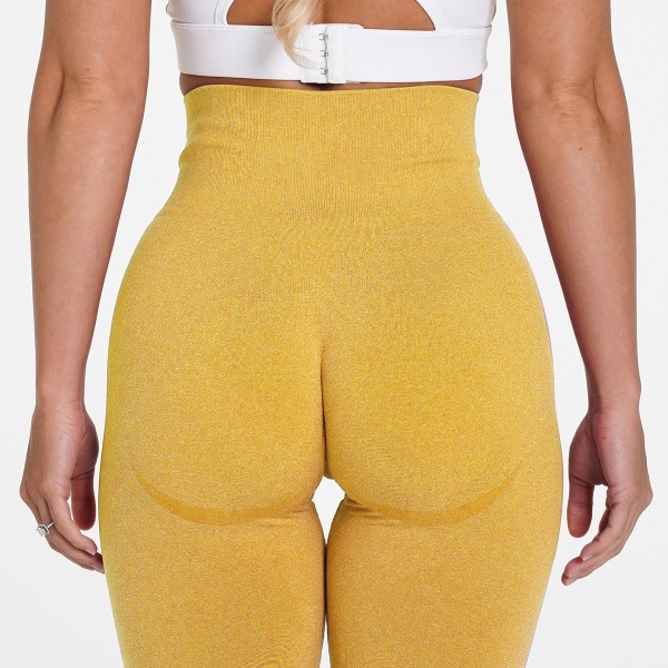 Kesän eurooppalainen ja amerikkalainen muoti urheilu fitness joogahousut saumattomat tiukat shortsit naisille 9165 shorts-light gray M