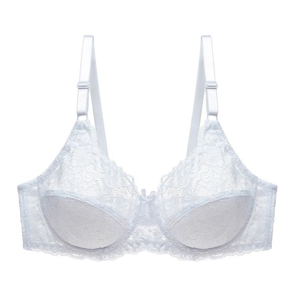 Sexet Dame Blonde Plus Size BH Bomulds Bralette Undertøj Kvinde Blomster Brystholder Intimates Store BH'er Beige 48D