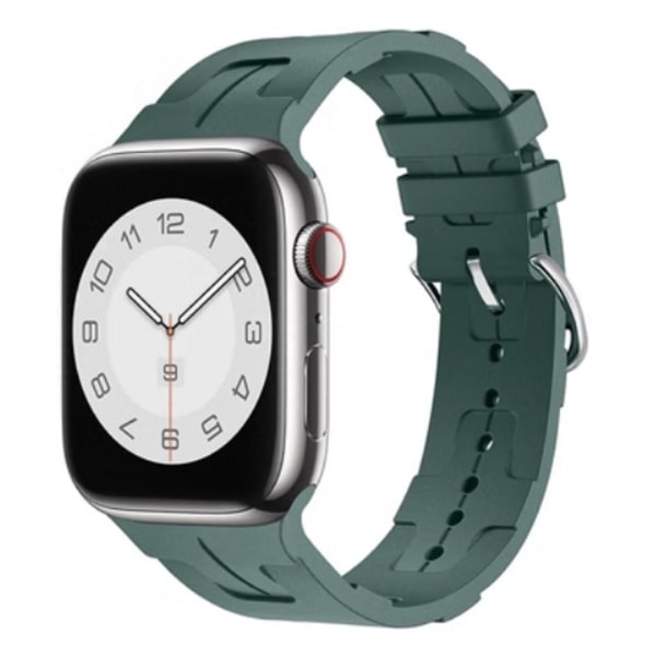Klockarmband för Apple Watch iWatch 42-49mm vit låda tallblad grön
