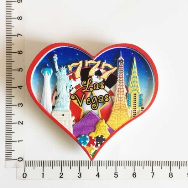 Världsturism Kylskåpsmagnet Souvenir USA Las Vegas Florida Kulturlandskap Kylskåpsdekaler Present Set Heminredning Las vegas