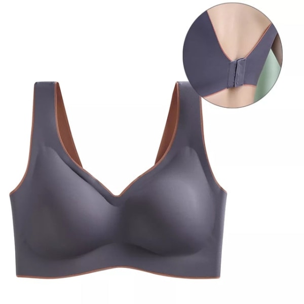 Yoga BH för Kvinnor Sport BH Sömlös BH Gym Träningslinnen style-2-orange 2XL