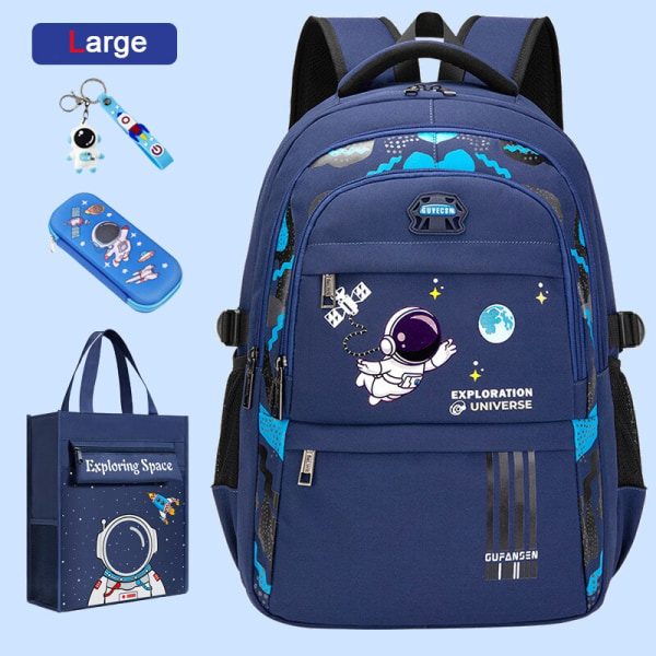Rygsække til folkeskolen Vandtætte skoletasker til børn til drenge Rejserygsæk ortopædisk skoletaske Mochila Infantil Small Blue K31