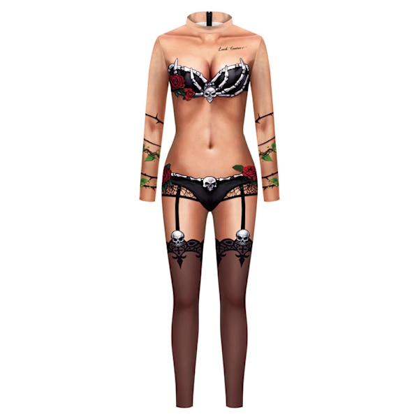 Evil Ernie Lady Death Hope Silm Haalari Catsuit Seksikäs Naisten Cosplay Asut Halloween Body A S