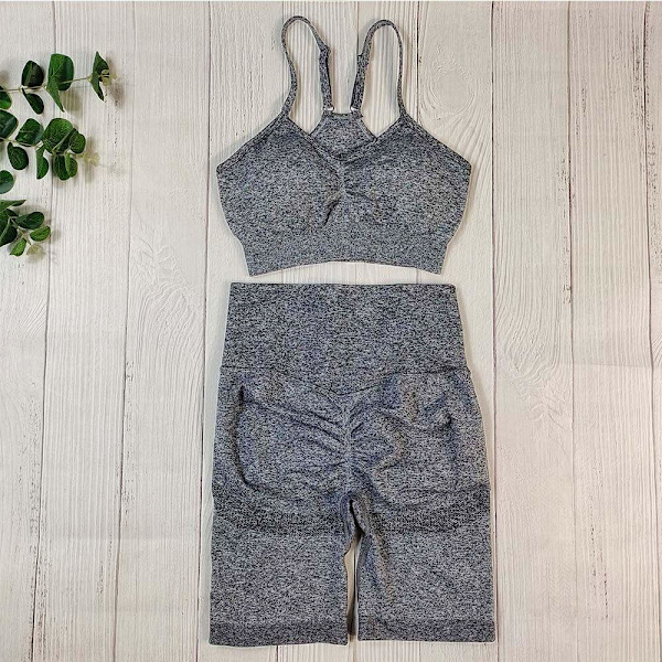 Yoga Set Träningskläder Sexiga Sportkläder För Kvinnor Armygreen 3Pcs set M