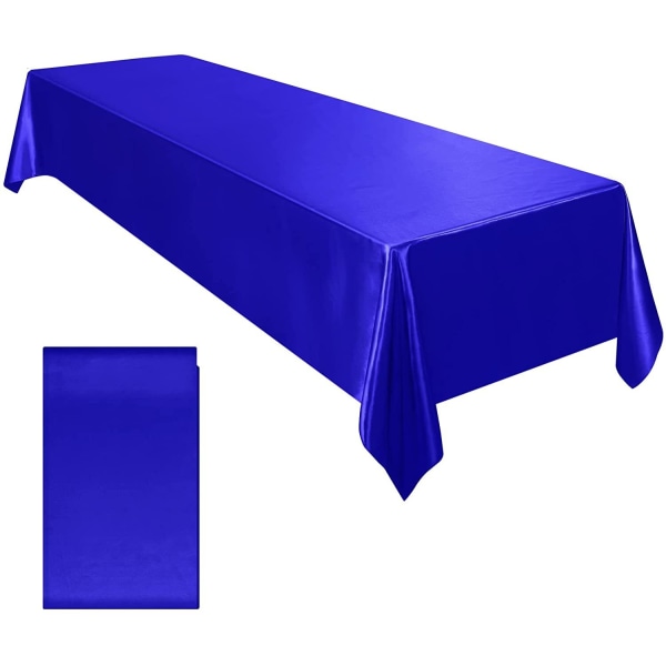 Rektangulär Bröllopsduk i Satin 57x102 tum Ljus Slät Sidenbordsduk för Bröllopsbankett Jubileum Matsalsbordsdekor wine red 145x260cm