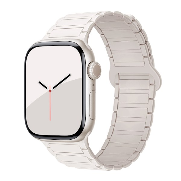 Kellon ranneke Apple Watch iWatch 38/40/41/10. sukupolvelle 42MM universaali vaalea persikka vaaleanpunainen tähtikirkkaalla