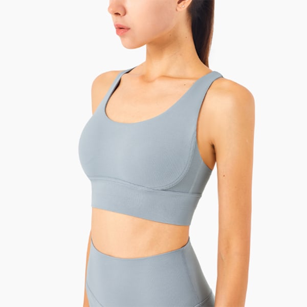 Yoga Toppar BH Enfärgad Och Sexig Sportkläder Utomhus Träningskläder Red L