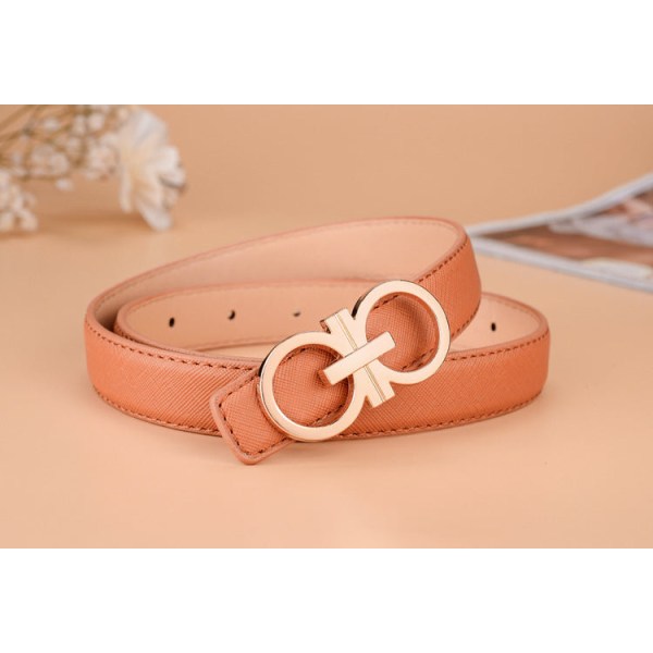 Bälte Mode All-Match Barn och Tonåringar Bälte Unisex Byxbälte Gold Buckle Red 3 108CM