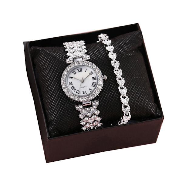 Affärsmässig Allround Lyx Diamantinfattad Stjärnklar Himmel Elegant Quartz Klockset med Diamantvisare Style four sets with box