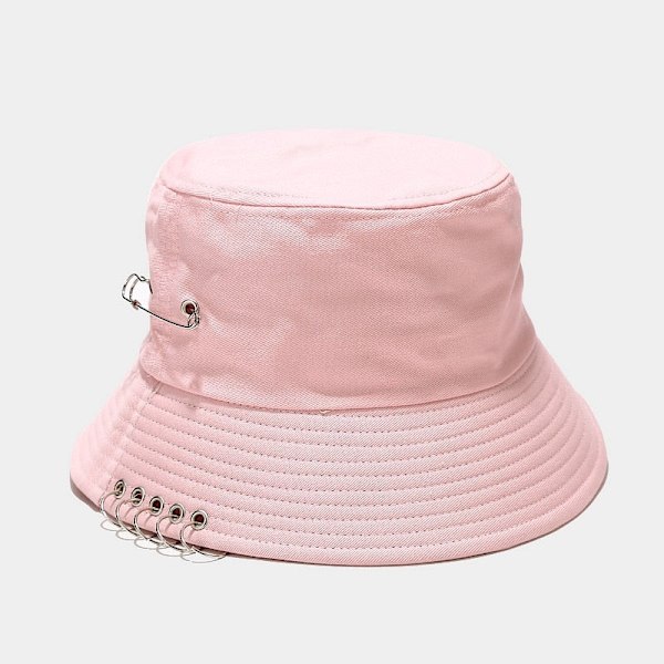 Dame bucket hat Ring Sød Dame Flad Mode Sort Bob Hat Hip Hop Fiskehat Sommer Panama Fisker Streetwear Ny Hat gray One Size