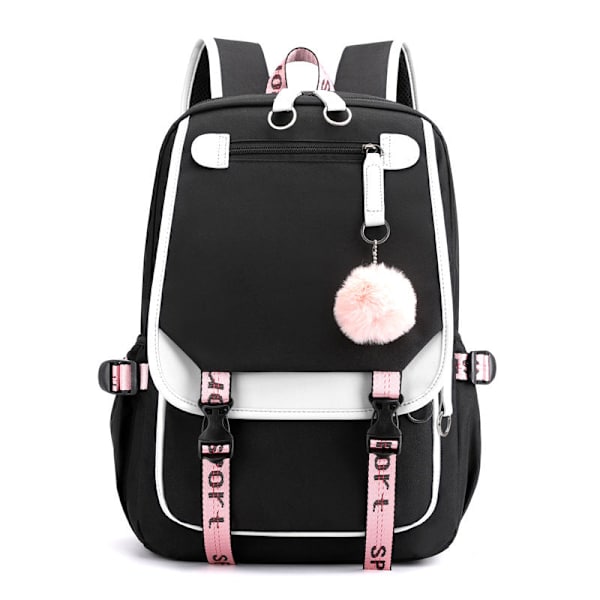 Swagger Taske med Nylon Materiale Rygsække BlackBTS