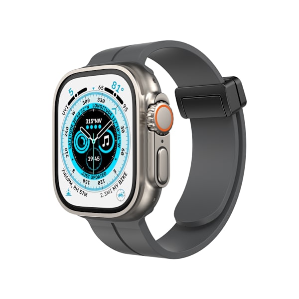 Kellon ranneke Apple Watch iWatch 38/40/41mm Cloudy Gray -kelloon