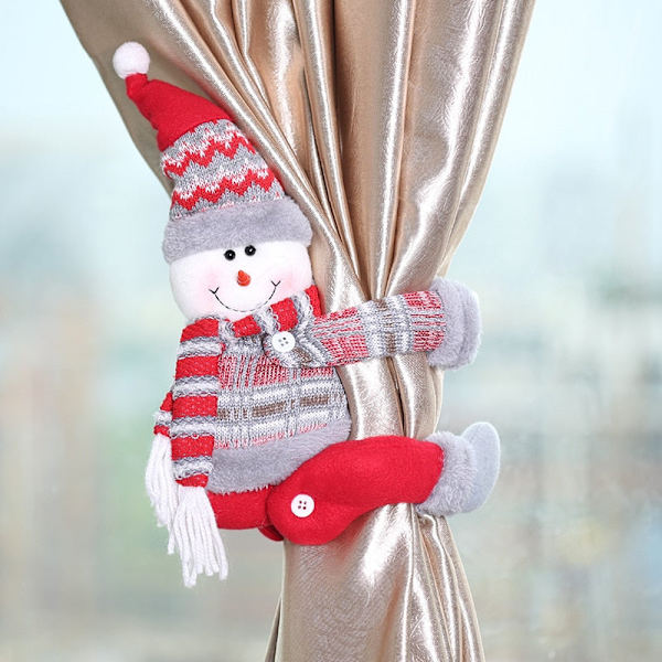 Joulukoriste Verhonpidike Hyvää Joulua Koristeet Kotiin Koristeet Joulupukki Jouluverho Noel Kodin Sisustus bian zi
