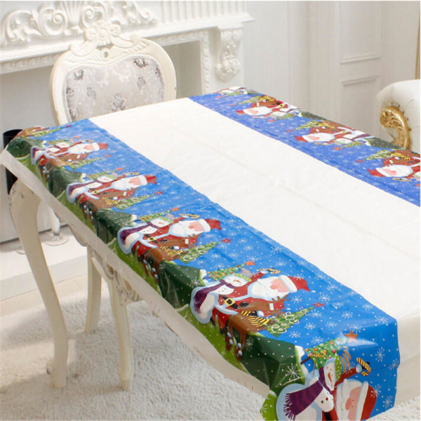 1 stk. Tegneserie Juledug PVC Duge Julefrokost Borddekoration Festival Service Model 4