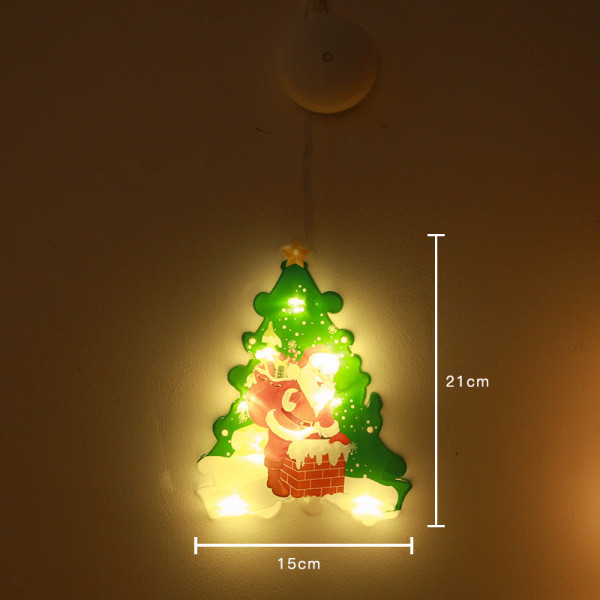 LED Joulu Imu Lamppu Lumimies Muoto Ikkuna Ikkunatarrat Riippuva Lamppu Loma Imu Joulu Koristevalo MarryChristmas [large size]]
