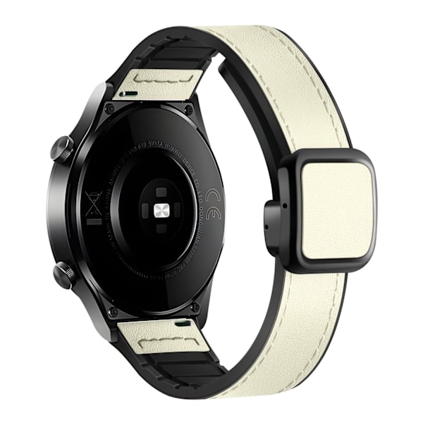 Klockarmband för Apple Watch iWatch för 38/40/41 S10 42mm Beige Magnetiskt Fyrkantigt Spänne