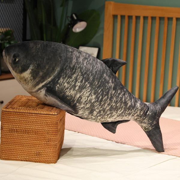 30cm 3D Simulering Gullfisk Plysjleker Fylt Myk Dyr Karpe Plysjpute Kreativ Sofapute Putegave Leketøy for Barn lianyong