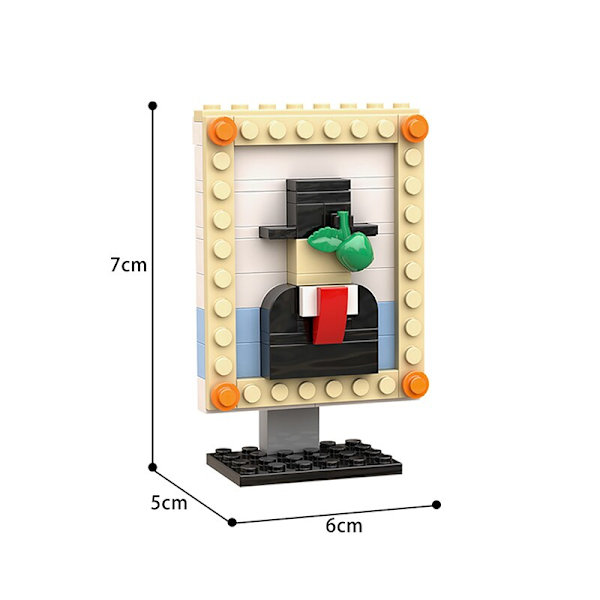 MOC Mini Pixel Pictures Rakennuspalikkasarja Van Auringonkukat Ihmisen Taide Maalaus Palikat DIY Idea Kokoa Lelu Lapsille Lahjaksi C7295 61PCS