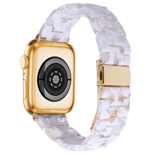 Klockarmband för Apple Watch iWatch 42/44/45/49mm 8. Snowflake White