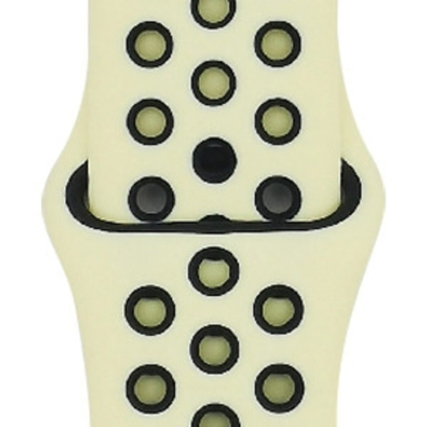 Kellon ranneke Apple Watch iWatchille malleille S10-46mm 42/44/45/49mm-S 46 vaaleankeltainen + musta