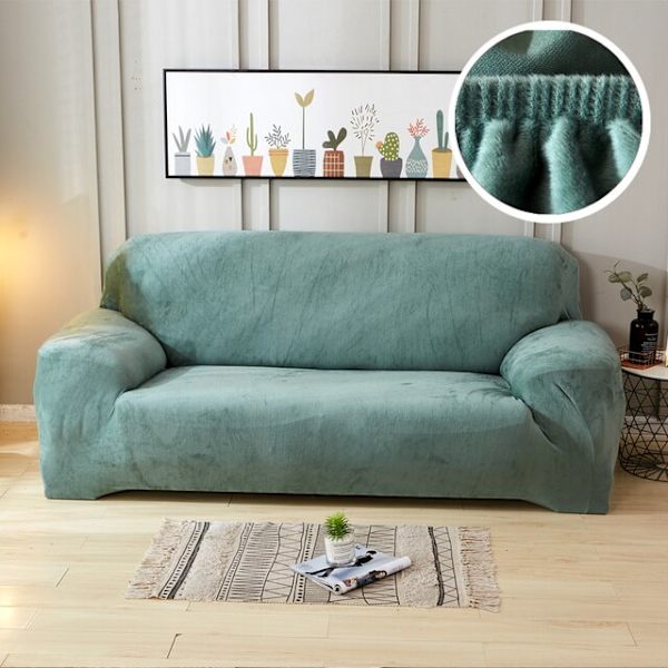 Muhkea paksu sohvanpäällinen olohuoneeseen, säädettävä elastinen kulmasohvan päällinen, osioitu liukuestepäällinen, sisustus, sohvan lepotuolin päällinen Color 2 1-seater(90-140 cm)