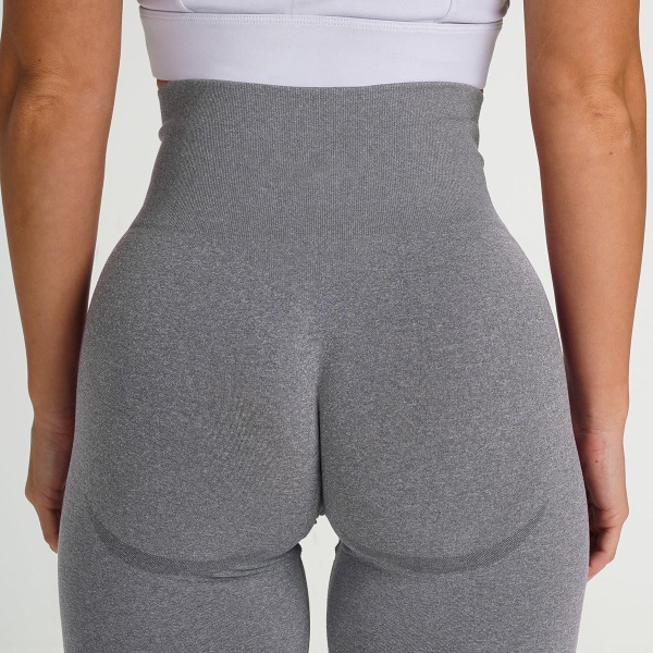 Kesän eurooppalainen ja amerikkalainen muoti urheilu fitness joogahousut saumattomat tiukat shortsit naisille 9165 shorts-dark green L
