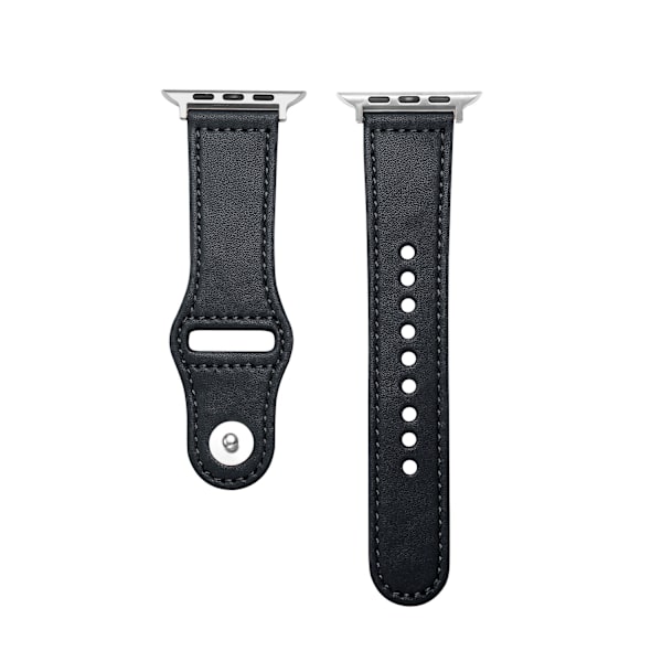 Klockarmband för Apple Watch iWatch 38/40/41 standardanslutning svart