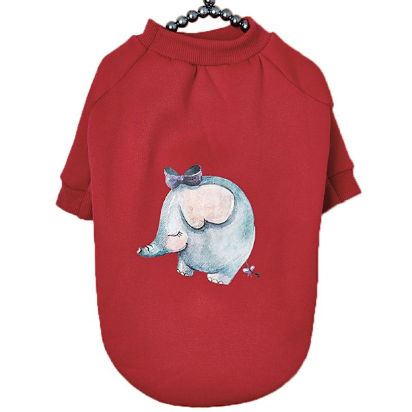 Talvinen T-paita pienille koirille More than every year (red) M