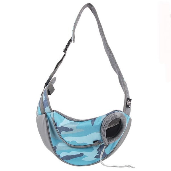 Bekväm Husdjursbärväska Hundar Katter Valpar Utomhusväskor Mesh Oxford Enkel Axelväska Sling Front Mesh Rese Tote Axelväska 2 L