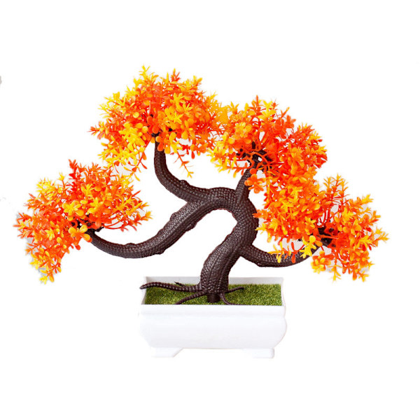 Kunstige planter Bonsai Lille træ Simulation Potteplanter Falske blomster Bord Pottepynt Boligindretning Hotel Haveindretning 38