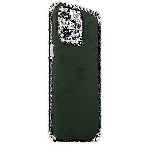 Lærtelefonveske for iPhone 13 Pro Lærveske med MagSafe Sequoia Green