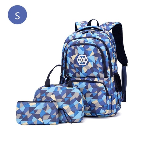 Børne skoletaskesæt Piger Primær Rygsæk Børn skole rygsæk 3 stk prinsesse skoletasker børn mochilas escolar infantil L purple