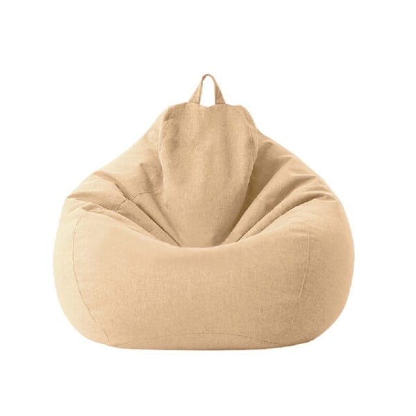 Store Små Late Sofaer Trekk Stoler uten Fyll Lin Stoff Lounger Sete Saccosekk Puff Couch Tatami Stue Saccosekker B 70x80cm