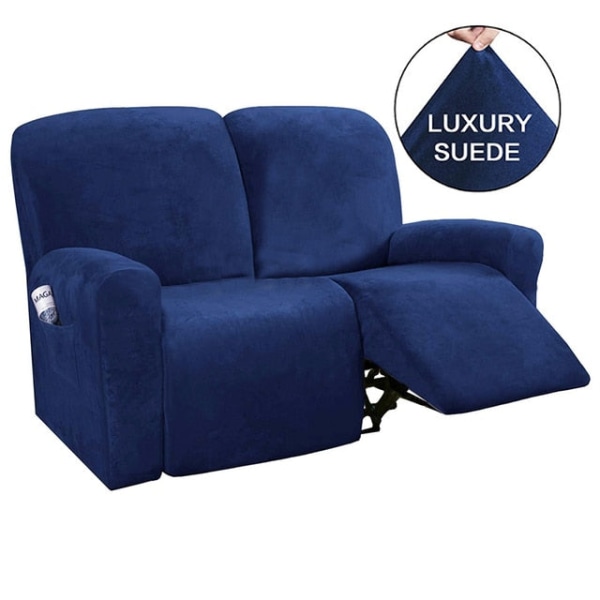 3-sits vilstol Cover All-inclusive Fåtölj Halkfri Relax Cover Elastisk mocka Soffa Stolskydd Recliner cover S4